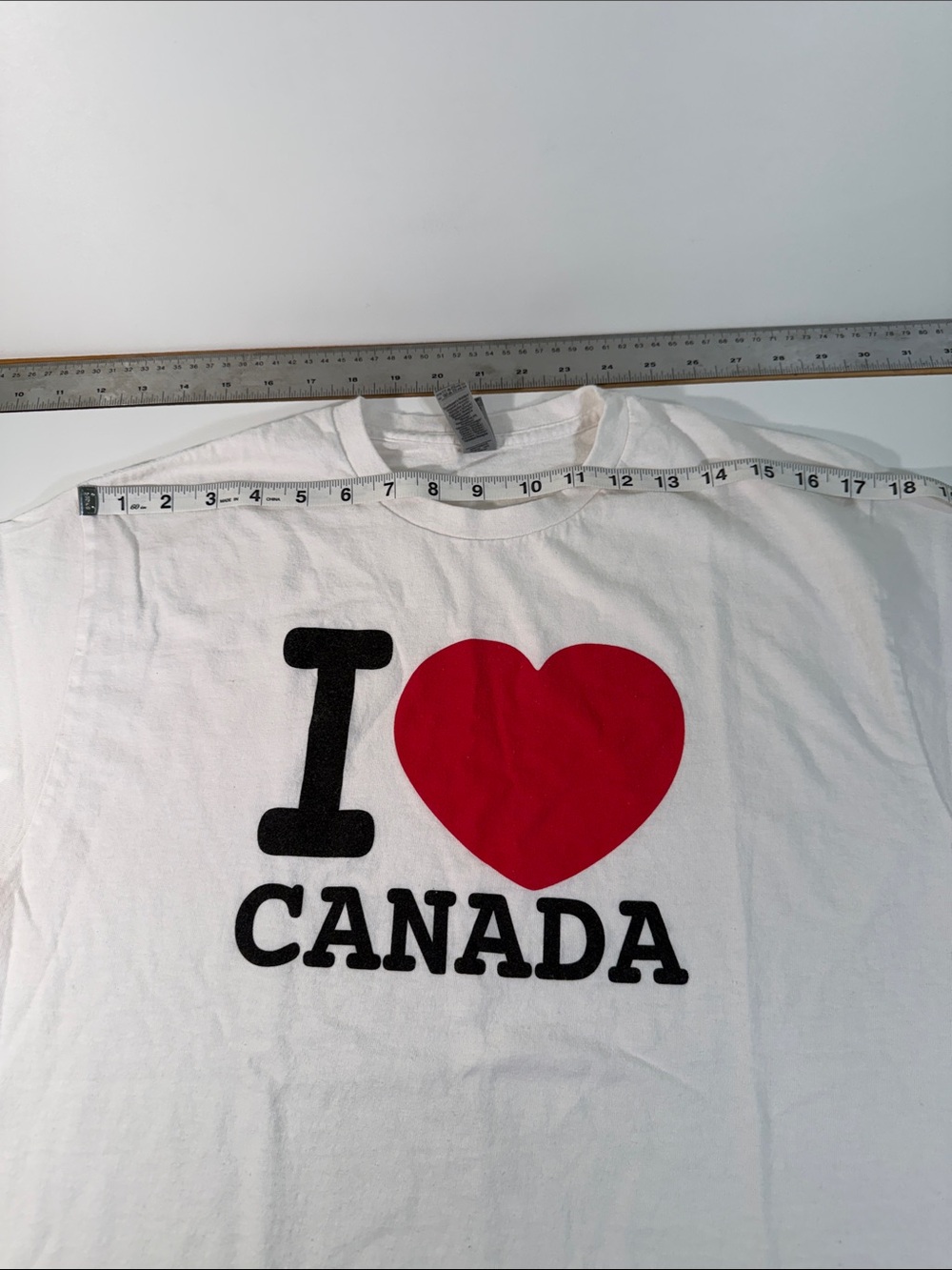 I Heart Canada Graphic Tee - White with Red Heart - Picture 3 of 7